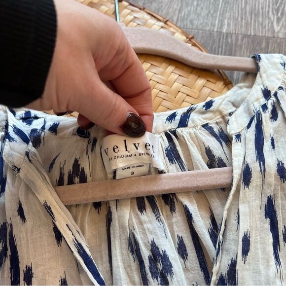 Velvet by Graham & spencer ikat boho blouse - Picture 3 of 7
